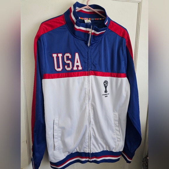 Brazil 2014 world cup USA track jacket men's size Large in good condition - Picture 4 of 7
